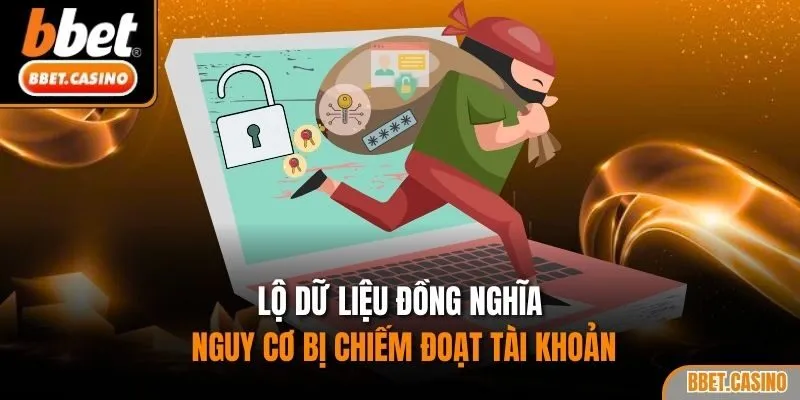 Lộ dữ liệu đồng nghĩa nguy cơ bị chiếm đoạt tài khoản